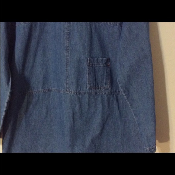 Bedford Fair Vintage Pullover Denim Shirt Size Medium - Picture 4 of 13